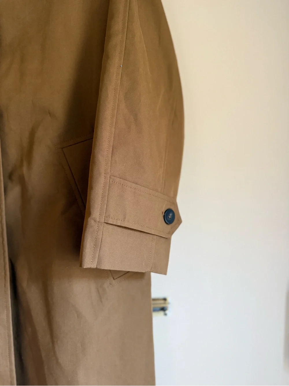 Zara Camel Tan Trench Coat with Button Front - Picture 5 of 5